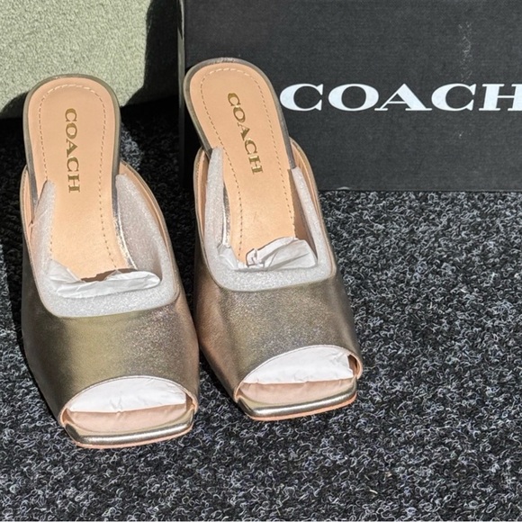 Coach Shoes - Coach patent leather mules